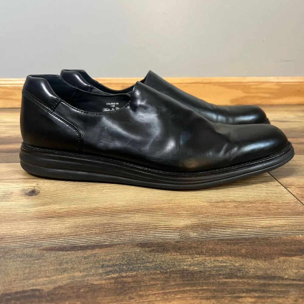 Donald J. Pliner men’s Erling 30 Rexx Nappa stretch slip on loafer leather shoes
